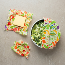 Load image into Gallery viewer, Bee's Wrap Reusable Beeswax Food Wraps 3 Pack - Garden Party