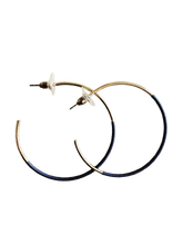 Load image into Gallery viewer, Enamel Gold Hoops