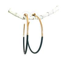 Load image into Gallery viewer, Enamel Gold Hoops