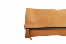 Load image into Gallery viewer, Foldover Leather Clutch