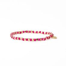 Load image into Gallery viewer, Louise Crystal Gold Stretch Bracelets