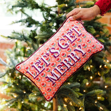 Load image into Gallery viewer, Holiday Needlepoint Pillow