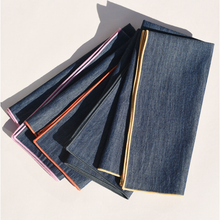 Load image into Gallery viewer, Rainbow Denim Napkins