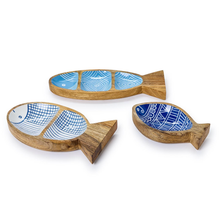 Load image into Gallery viewer, Fish Wood Melamine Trays