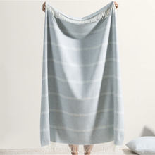 Load image into Gallery viewer, Montauk Stripe Herringbone Throw