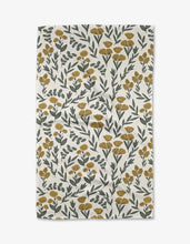 Load image into Gallery viewer, Geometry Charolette Yellow Tea Towel
