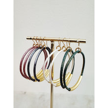 Load image into Gallery viewer, Leather Hoops
