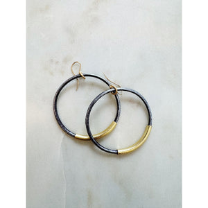 Leather Hoops