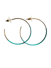 Load image into Gallery viewer, Enamel Gold Hoops
