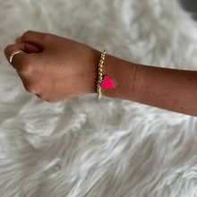 Load image into Gallery viewer, Gold Ball with Heart Charm Bracelet
