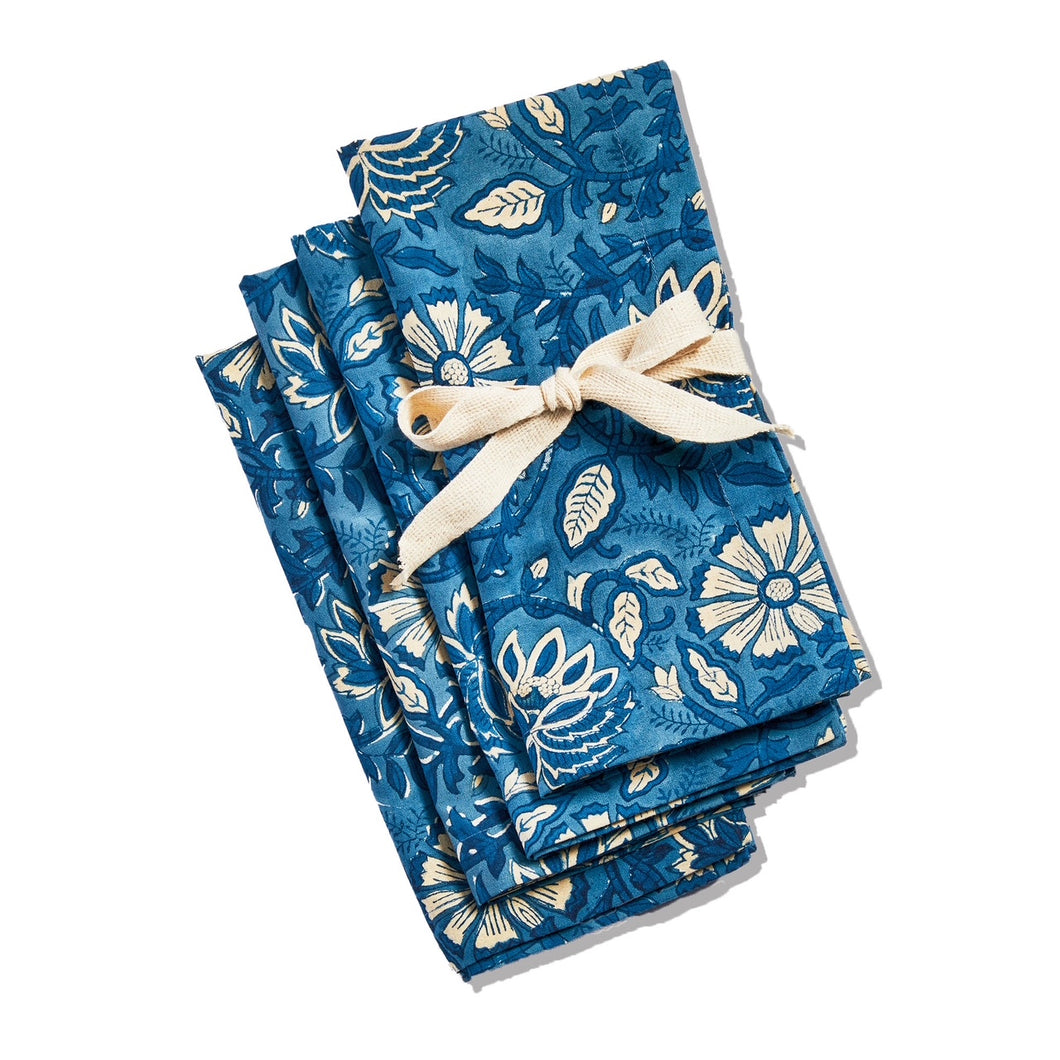 Blue Block Print