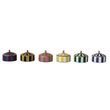 Load image into Gallery viewer, Brass &amp; Resin Striped Box
