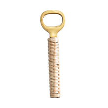 Load image into Gallery viewer, Brass + Wood Bottle Opener
