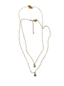 Tiny CZ Cross Necklace