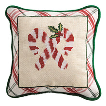 Load image into Gallery viewer, Holiday Mini Needlepoint Pillow
