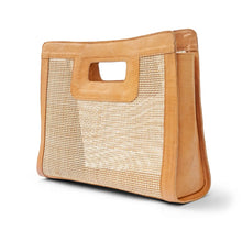 Load image into Gallery viewer, Cannes Rattan Top Handle Bag
