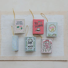 Load image into Gallery viewer, Canvas Book Ornament
