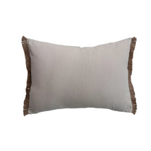 Load image into Gallery viewer, Embroidered Flowers Lumbar Pillow

