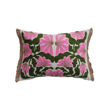 Load image into Gallery viewer, Embroidered Flowers Lumbar Pillow
