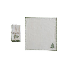 Load image into Gallery viewer, Embroidered Tree Napkins
