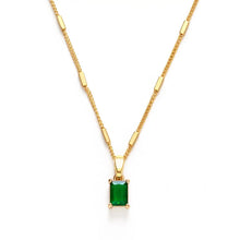 Load image into Gallery viewer, Emerald Green Pendant Necklace
