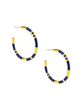 Load image into Gallery viewer, Enamel Cleopatra Hoop Earring
