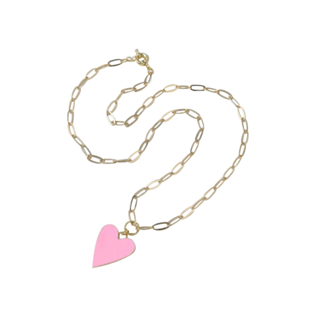 Enamel Heart Necklace
