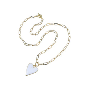 Enamel Heart Necklace