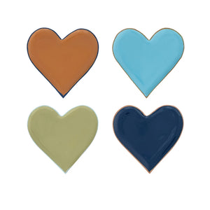Enamel Metal Heart Tray