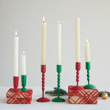 Load image into Gallery viewer, Holiday Enamel Taper Holders
