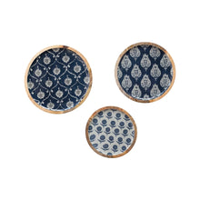 Load image into Gallery viewer, Blue Floral Enamel Trays
