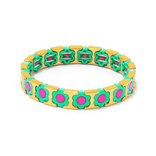 Load image into Gallery viewer, Flower Enamel Bracelet
