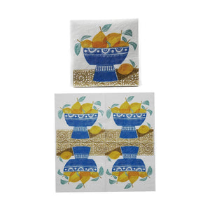Fruit Bowl Cocktail Napkin