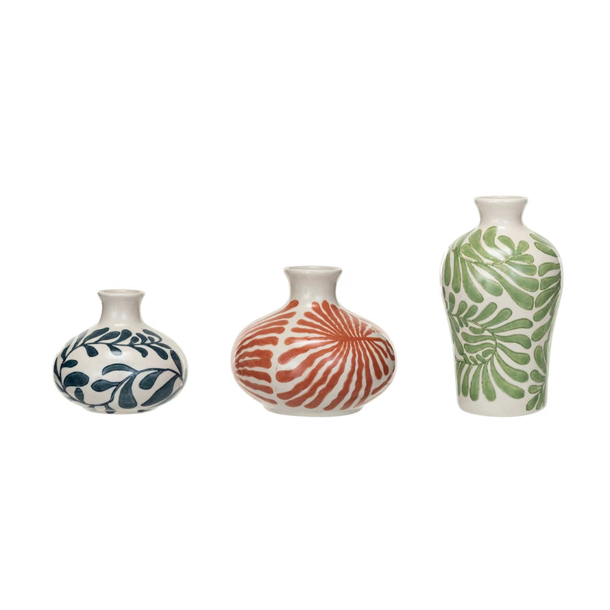 Hand-painted Stone Vase