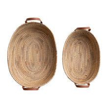 Load image into Gallery viewer, Hand-Woven Water Hyacinth Baskets
