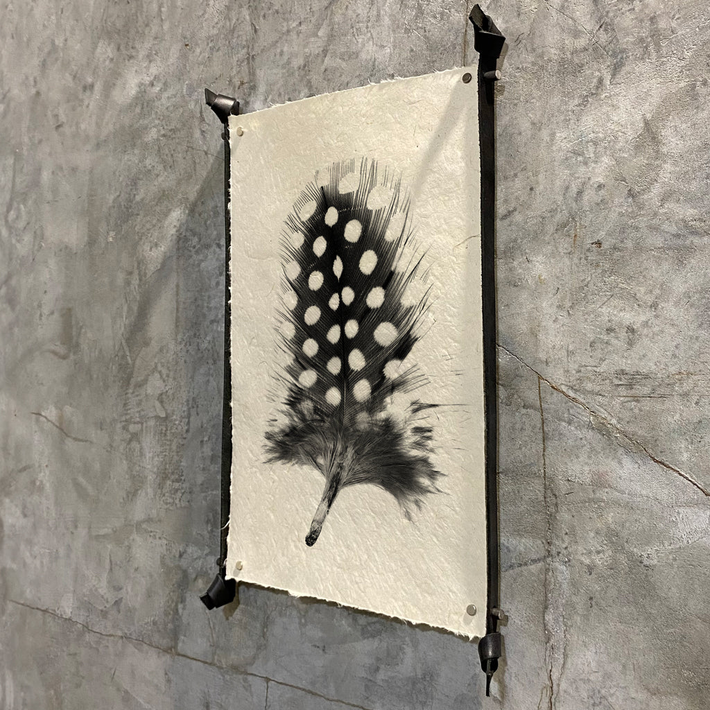 Frameless Leather & Steel Hanger