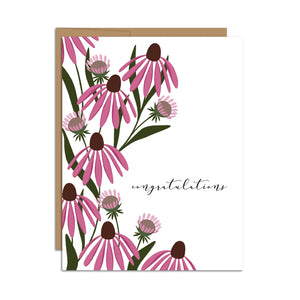Congrats Echinacea Card