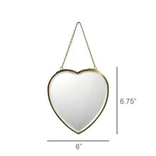 Load image into Gallery viewer, Heart Mirror on Chain
