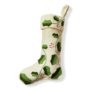 Holly & Berry Stocking