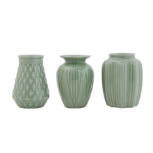 Load image into Gallery viewer, Jade Stoneware Vases

