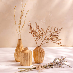 Kiln Mango Wood Vases