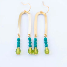 Load image into Gallery viewer, Long Arch Beaded Earring
