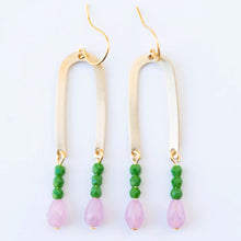 Load image into Gallery viewer, Long Arch Beaded Earring
