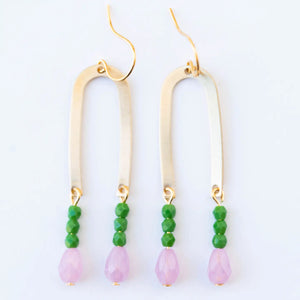 Long Arch Beaded Earring