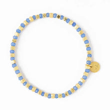Load image into Gallery viewer, Louise Crystal Gold Stretch Bracelets
