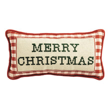 Load image into Gallery viewer, Holiday Mini Needlepoint Pillow
