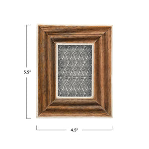Bone Border Frame 5.5"x4.5"