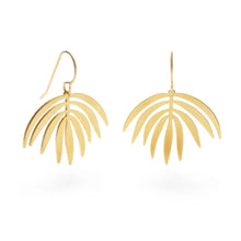 Load image into Gallery viewer, Palm Frond Earrings
