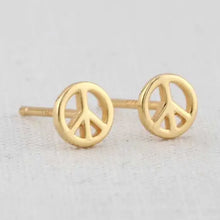 Load image into Gallery viewer, Peace Stud Earring
