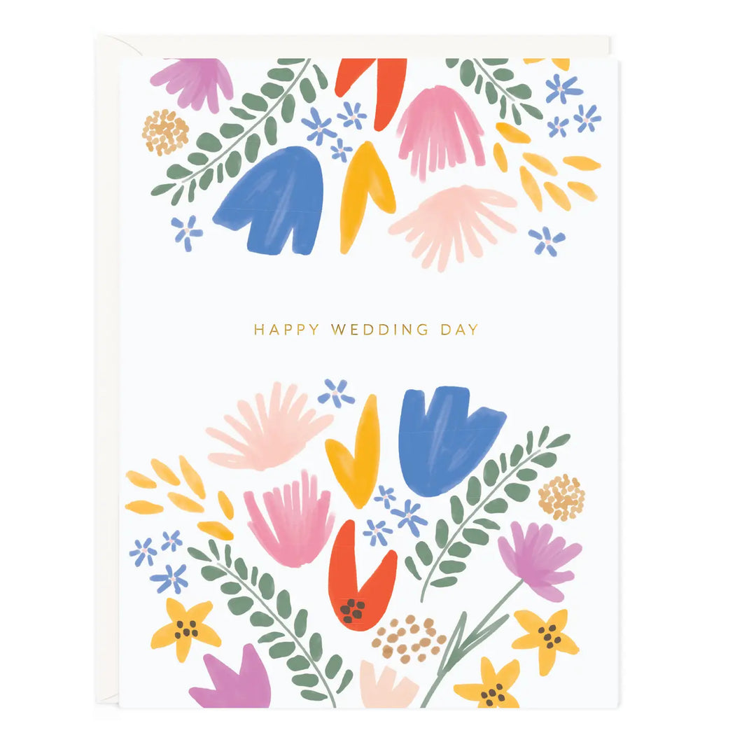 Wedding Day Floral Card